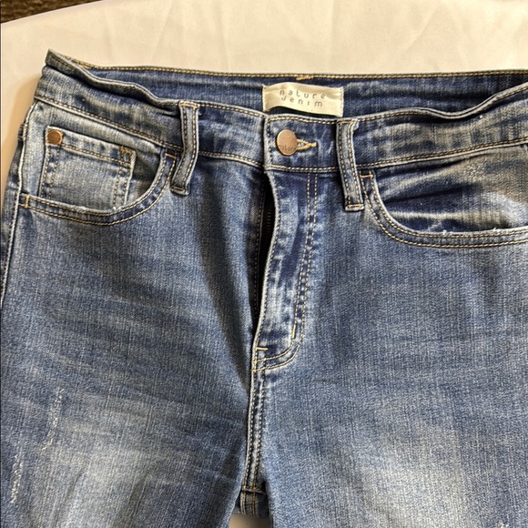 Blue Skinny Jeans with Distressed Details - Picture 3 of 8